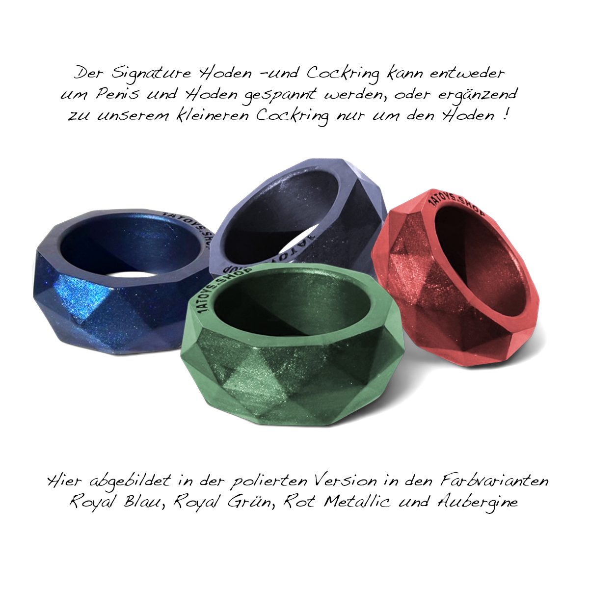 Signature ball and cockring silicone