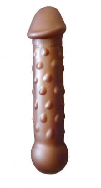 Premium silicone dildo with stimulating nubs for intense pleasure. With pronounced glans for strong anal and vaginal stimulation.