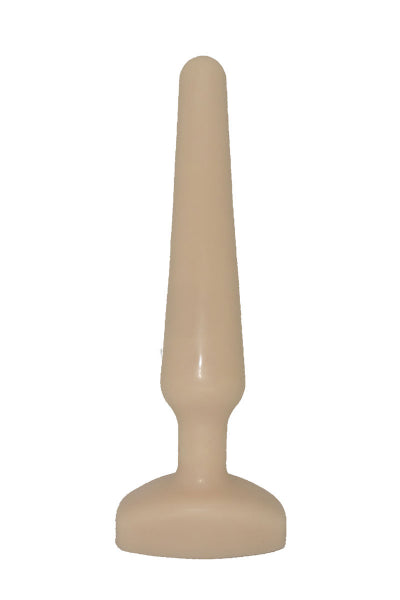 Body Sensation silicone - long anal plug "Unicorn 2" in beige, conically shaped with a rounded tip. Made from the highest quality materials for safe use and easy cleaning.