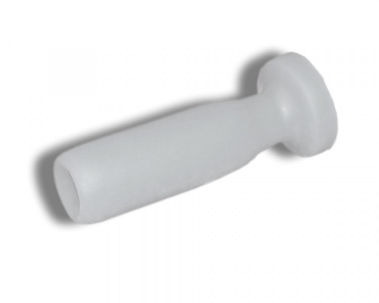 Premium silicone sex toy, cylindrical and white, with a rounded tip. Ideal for strengthening the pelvic floor.
