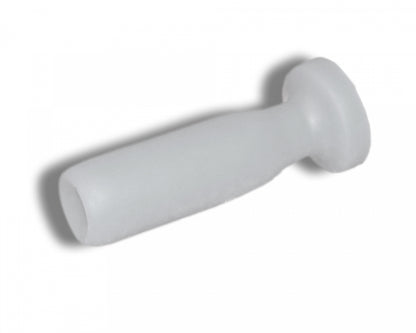 Premium silicone sex toy, cylindrical and white, with a rounded tip. Ideal for strengthening the pelvic floor.