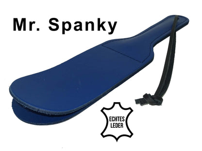 Mr. Spanky - Leather Paddle Blue