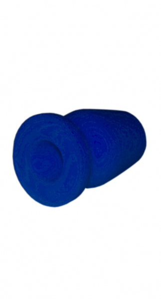 Premium silicone sex toy in blue, special hollow anal plug by 1ATOYS.
